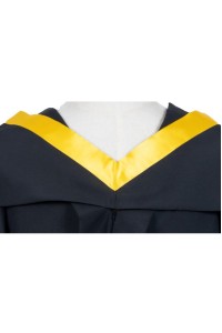 量身定做香港樹仁大學學士工商管理學畢業袍 黑色方帽 黃色色肩帶披肩 DA238